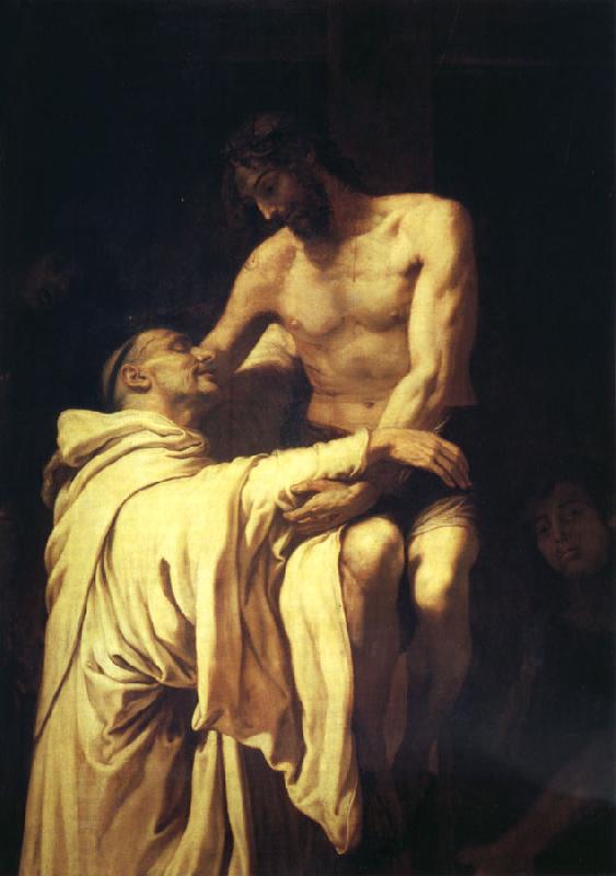 RIBALTA, Francisco Christ Embracing St.Bernard oil painting picture